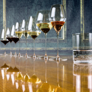 Cata de Vinos con copas Riedel
